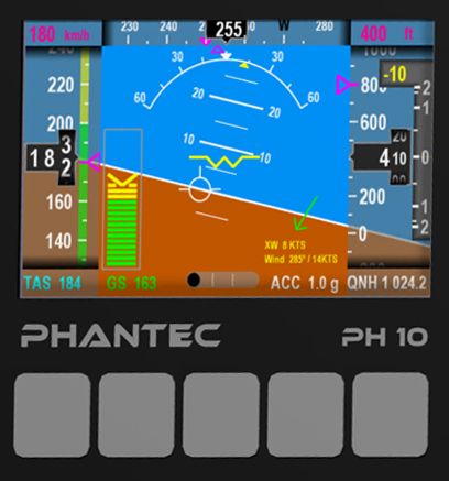 EFIS-PH-10 flight instrument from phantec.tech