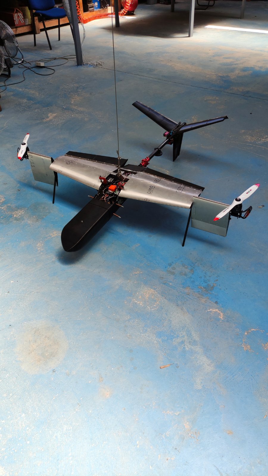 GRYPAS UAV during workshop assembly